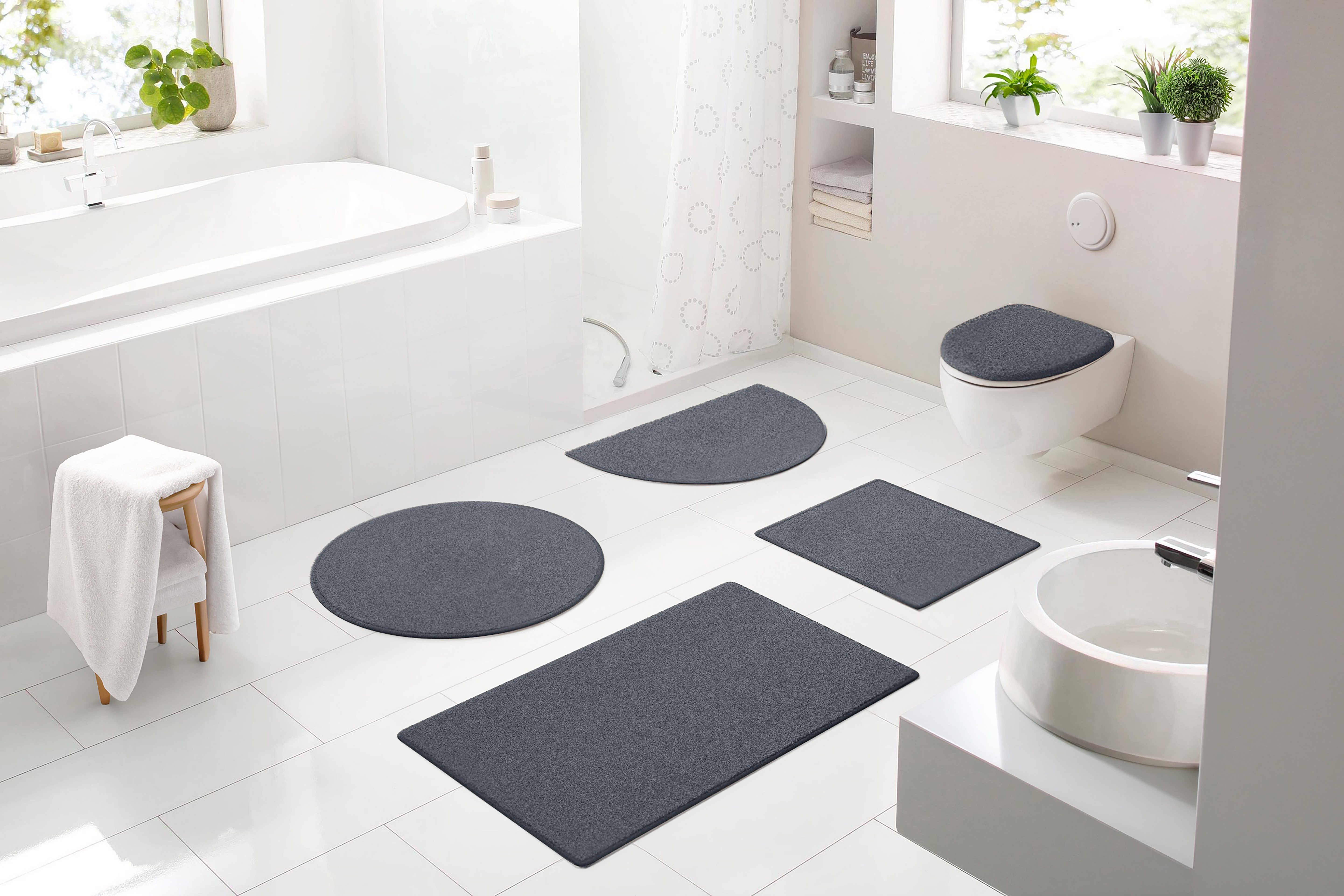 Bruno Banani Badematte Danny, Höhe 20 mm, rutschhemmend beschichtet, schnel günstig online kaufen