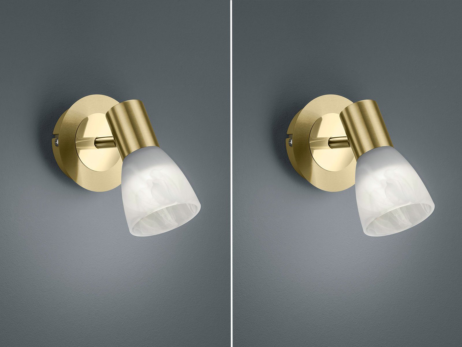 TRIO Leuchten LED Wandstrahler, LED wechselbar, Warmweiß, innen, kleine Wan günstig online kaufen