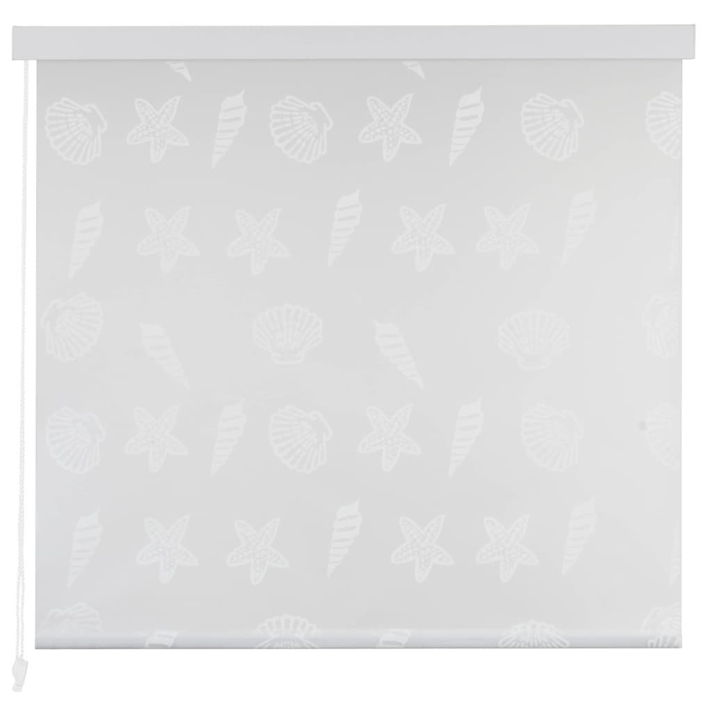 vidaXL Duschrollo, Duschrollo 100x240 cm Seesternmuster