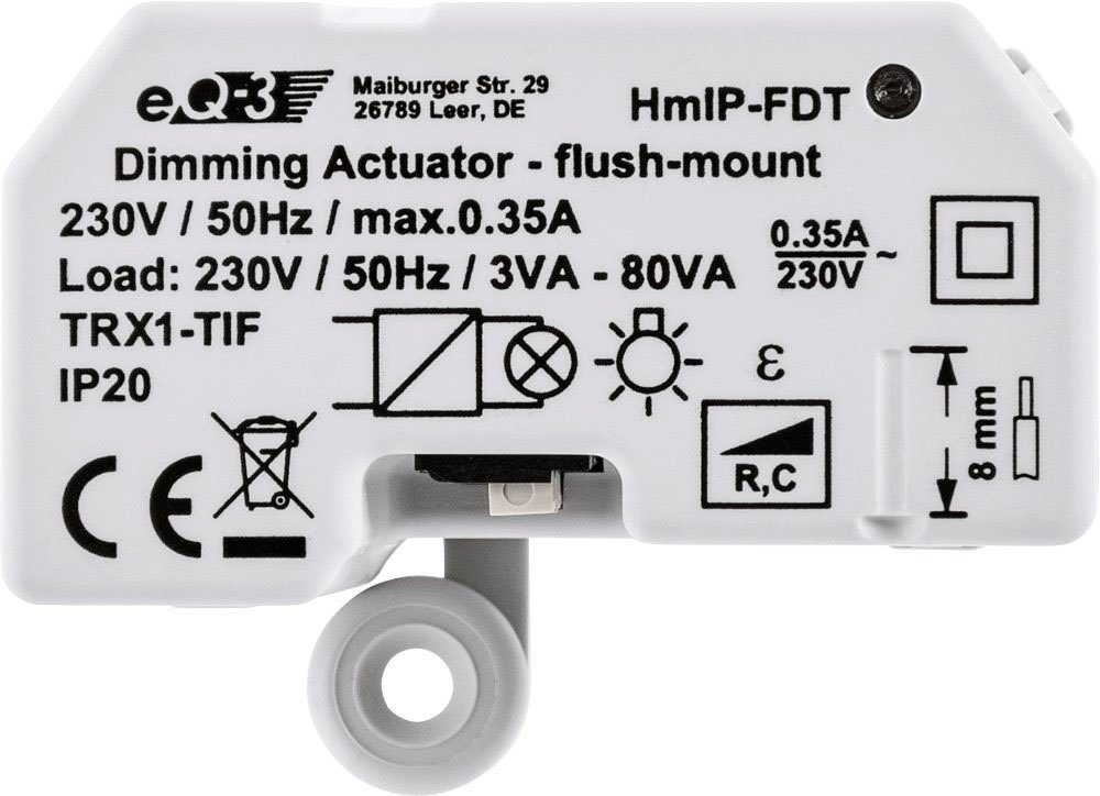 Homematic IP Dimmaktor Unterputz – Phasenabschnitt (150609A0) Unterputzschalter