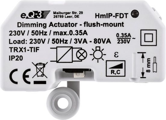 Homematic IP »Dimmaktor Unterputz – Phasenabschnitt (150609A0)« Unterputzschalter