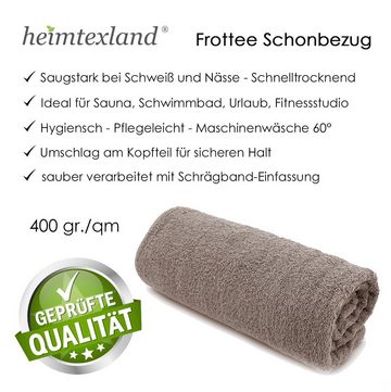 heimtexland Hochlehnerauflage Hochlehner Schonbezug Frottee Gartenstuhlauflage, (Typ772, 1 St), saugstark, schnelltrocknend, hygienisch