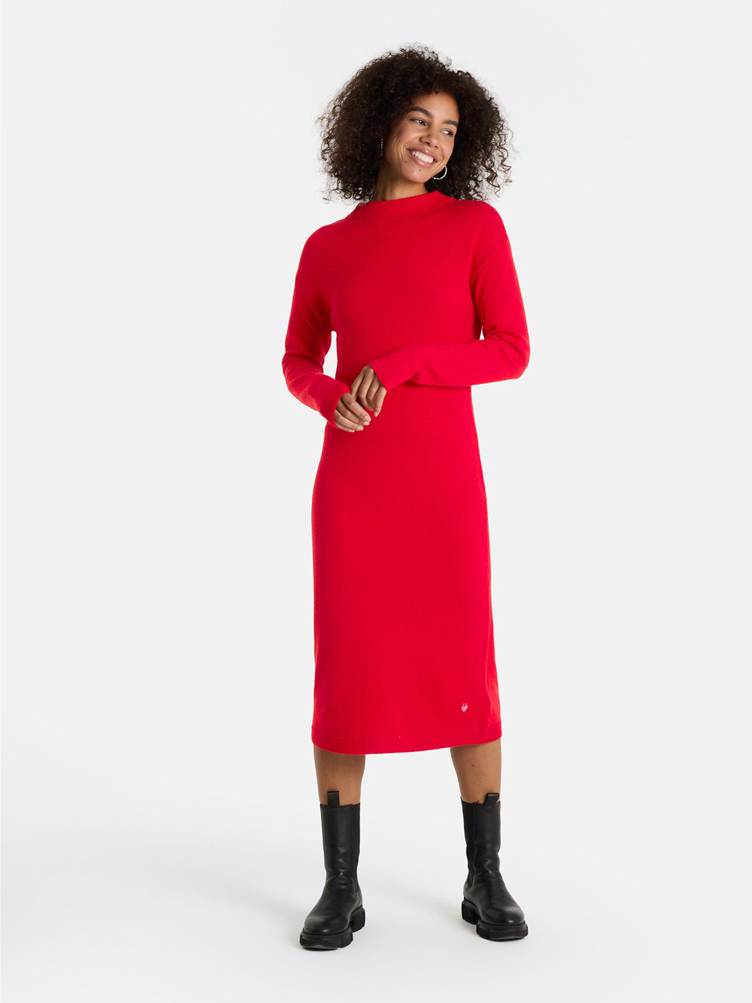 Lieblingsstück Strickkleid LillemorL mit kurzem Stehkragen