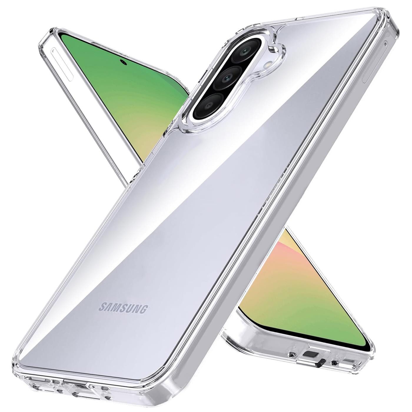 CoolGadget Handyhülle Silikon Handy Hülle Slim für Samsung Galaxy A36 5G, dünne TPU Schutzhülle Case in transparent / durchsichtig
