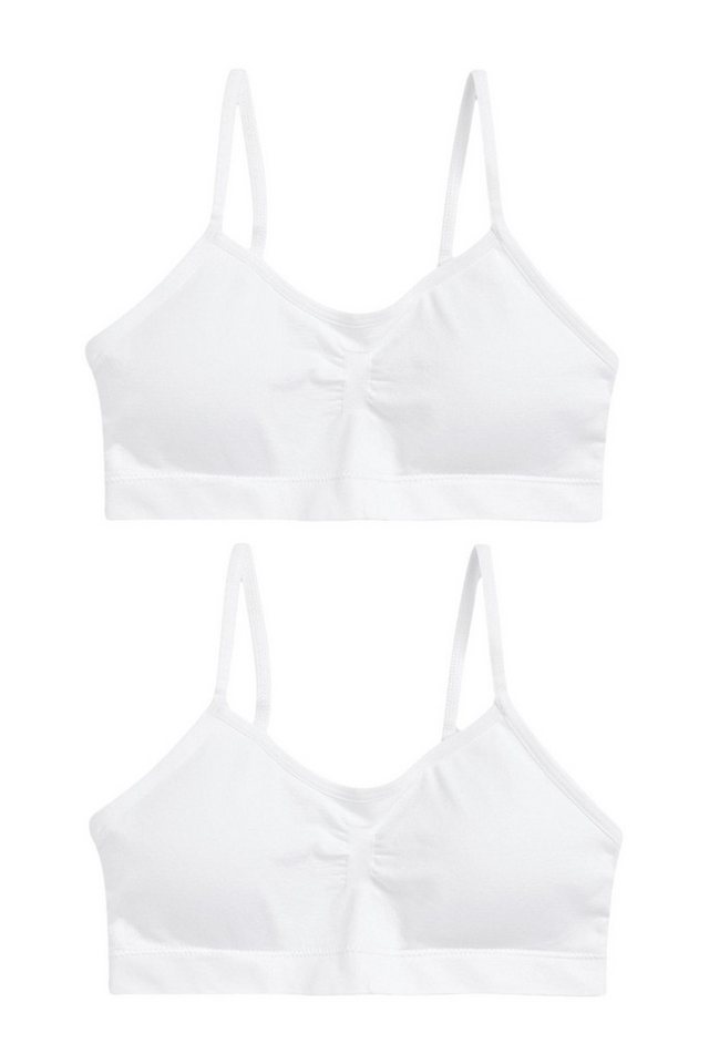 Next Crop-Top Nahtloses Kurzes Top mit Spaghettiträgern, 2 Stk. (2-tlg)