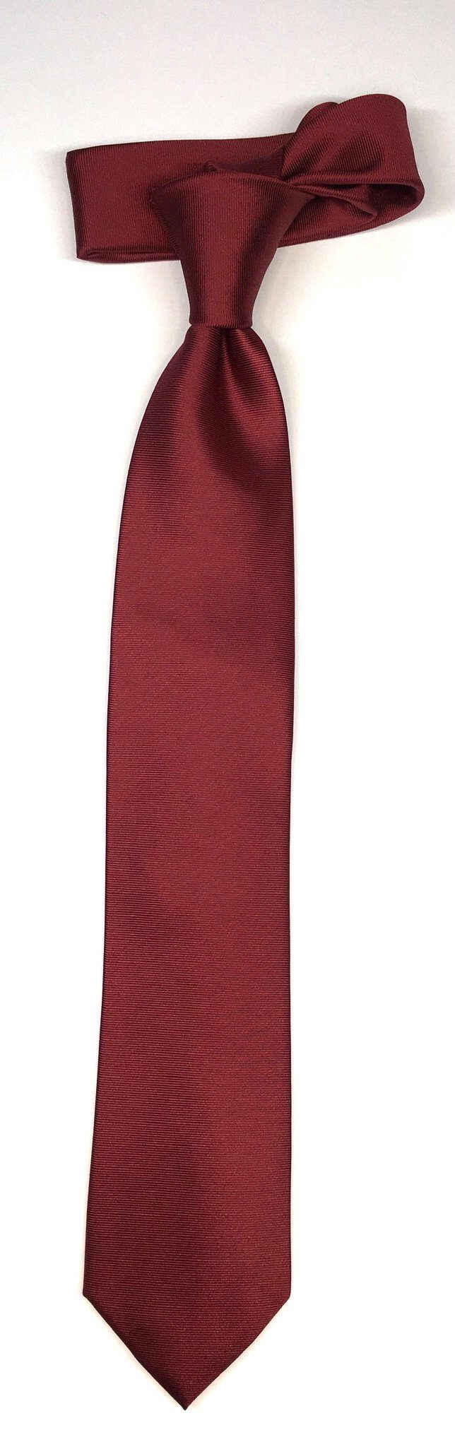 Seidenfalter Seidenfalter Seidenfalter edlen Bordeaux Krawatte im Uni Krawatte Uni Krawatte Design 7cm
