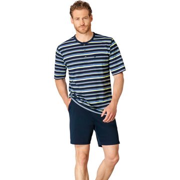 Hajo Pyjama Herren-Shorty Single-Jersey Streifen