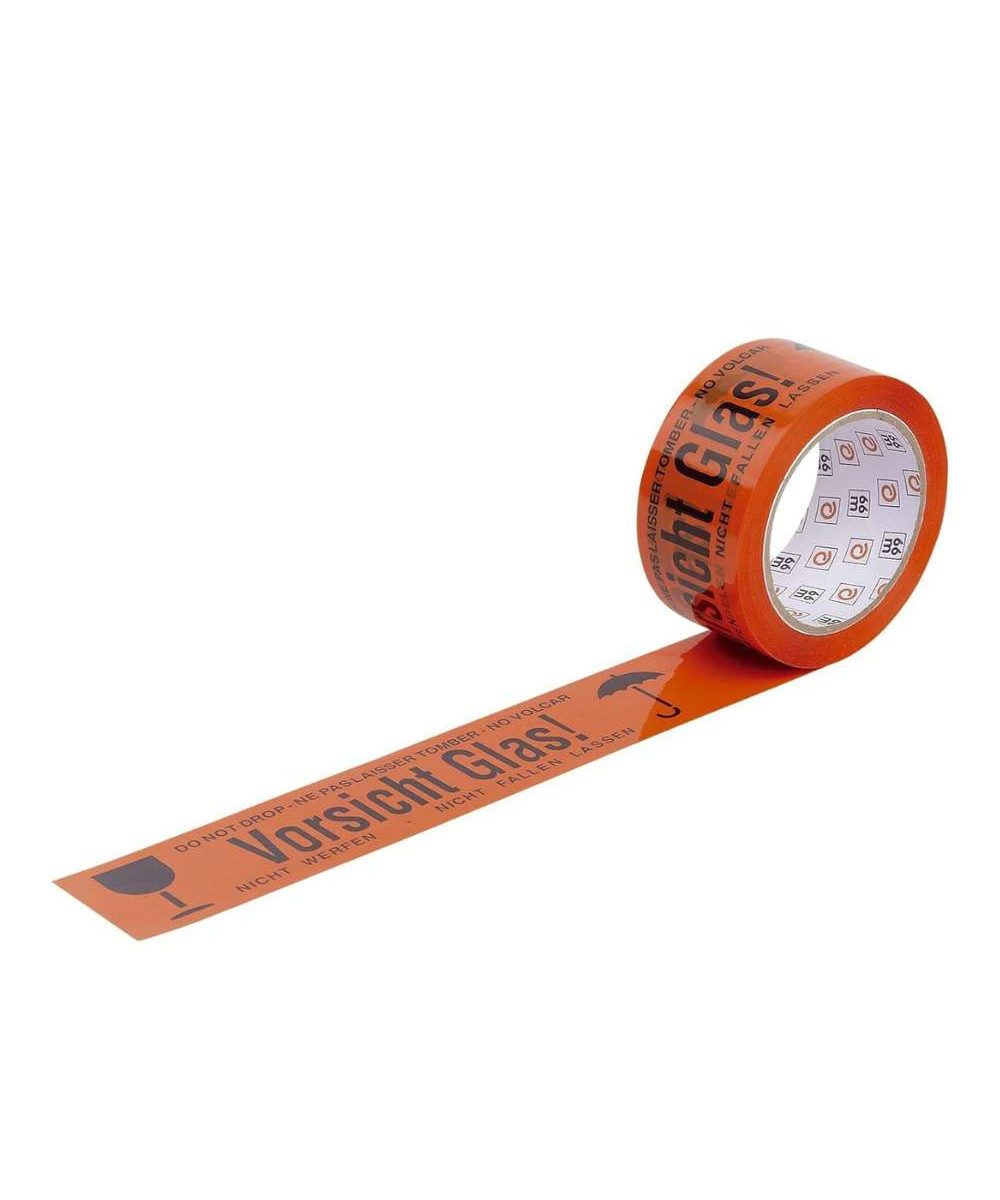 Paket-Klebeband WIHEDÜ Klebeband “Vorsicht Glas” (packung, 1-St., Warndruckband)