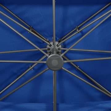 furnicato Sonnenschirm Ampelschirm mit Lüftung 400x300 cm Azurblau