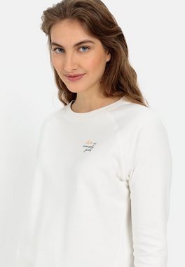 camel active Sweatshirt mit Blütenprint auf dem Rücken