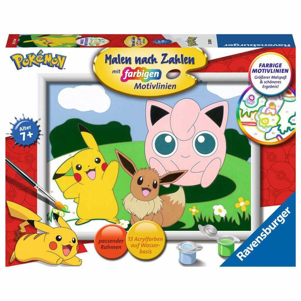 Ravensburger Раскрась по номерам Pokémon Abenteuer