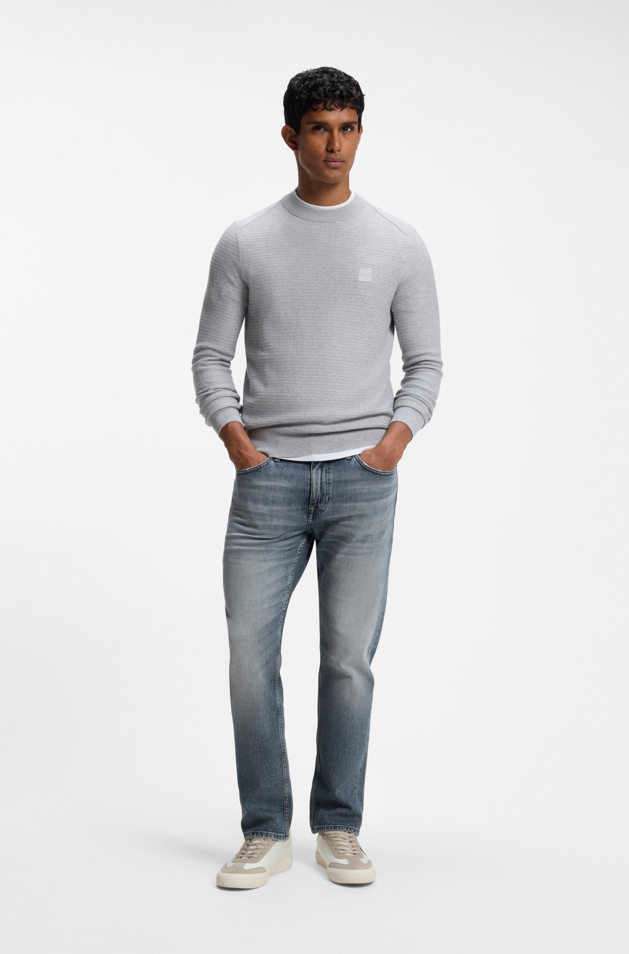 BOSS ORANGE Slim-fit-Jeans Delaware Soft-Motion-Denim Schmale Silhouette bei mittlerer Leibhöhe – Bild 3 von 5