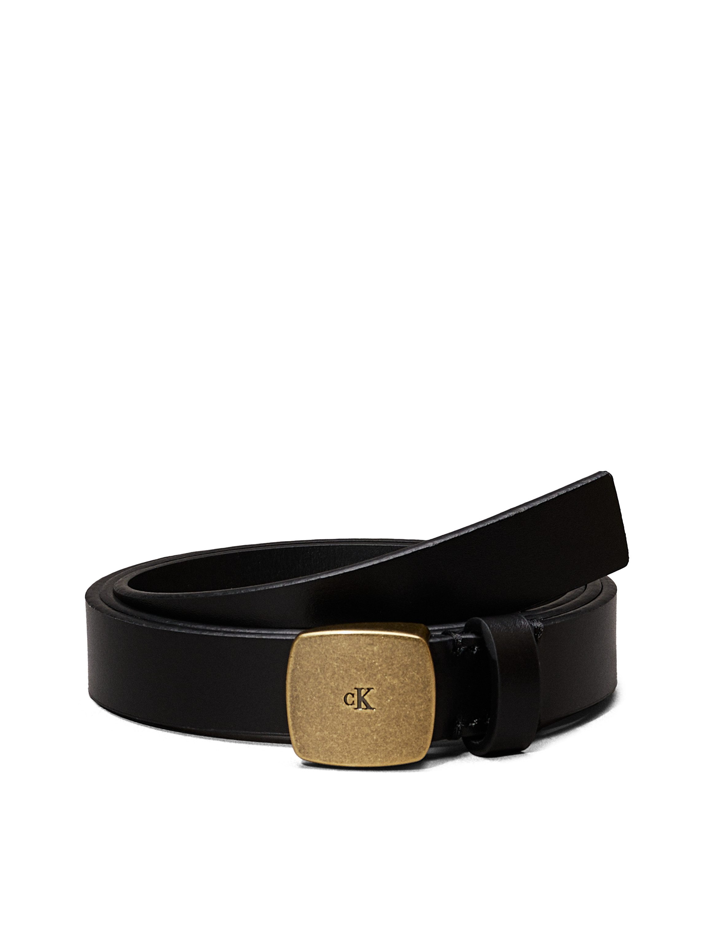 Calvin Klein Jeans Ledergürtel CASUAL PLAQUE BUCKLE 20MM mit großer Schnall günstig online kaufen
