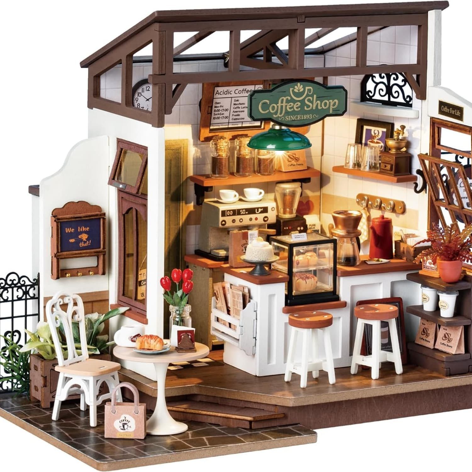 autolock 3D пазли Miniatur Haus Kit,3D Holzbau,Puzzle,Spielzeug für Geschenke, Пазлиteile