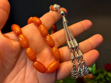 TesbihBid Kettenanhänger Gebetskette Tesbih Misbaha Amber Prayerbeads kehribar faturan (33-tlg)