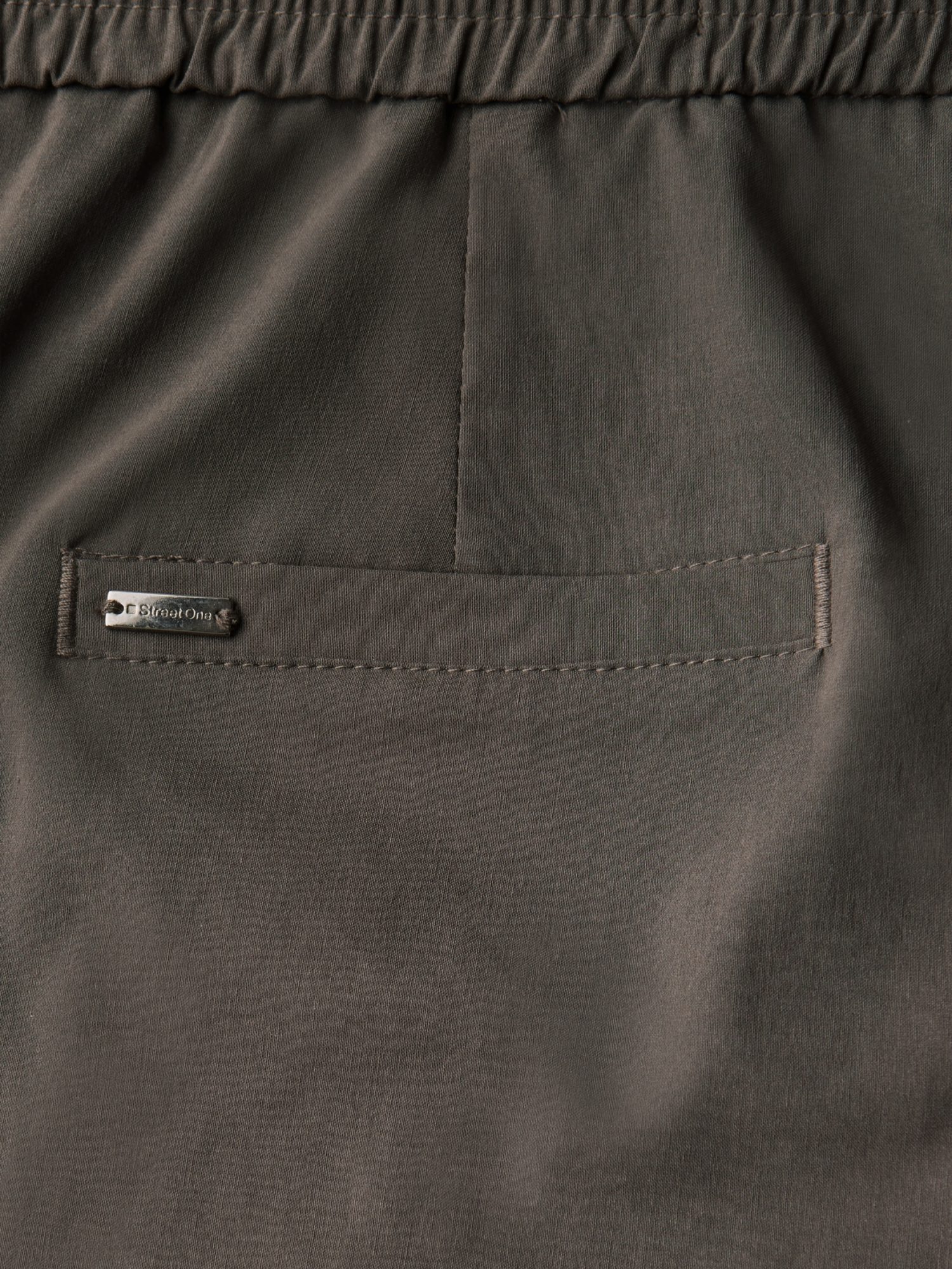 STREET ONE Stoffhose grau,Casual,Baumwolle,Unifarben,Casual Fit,Hoch