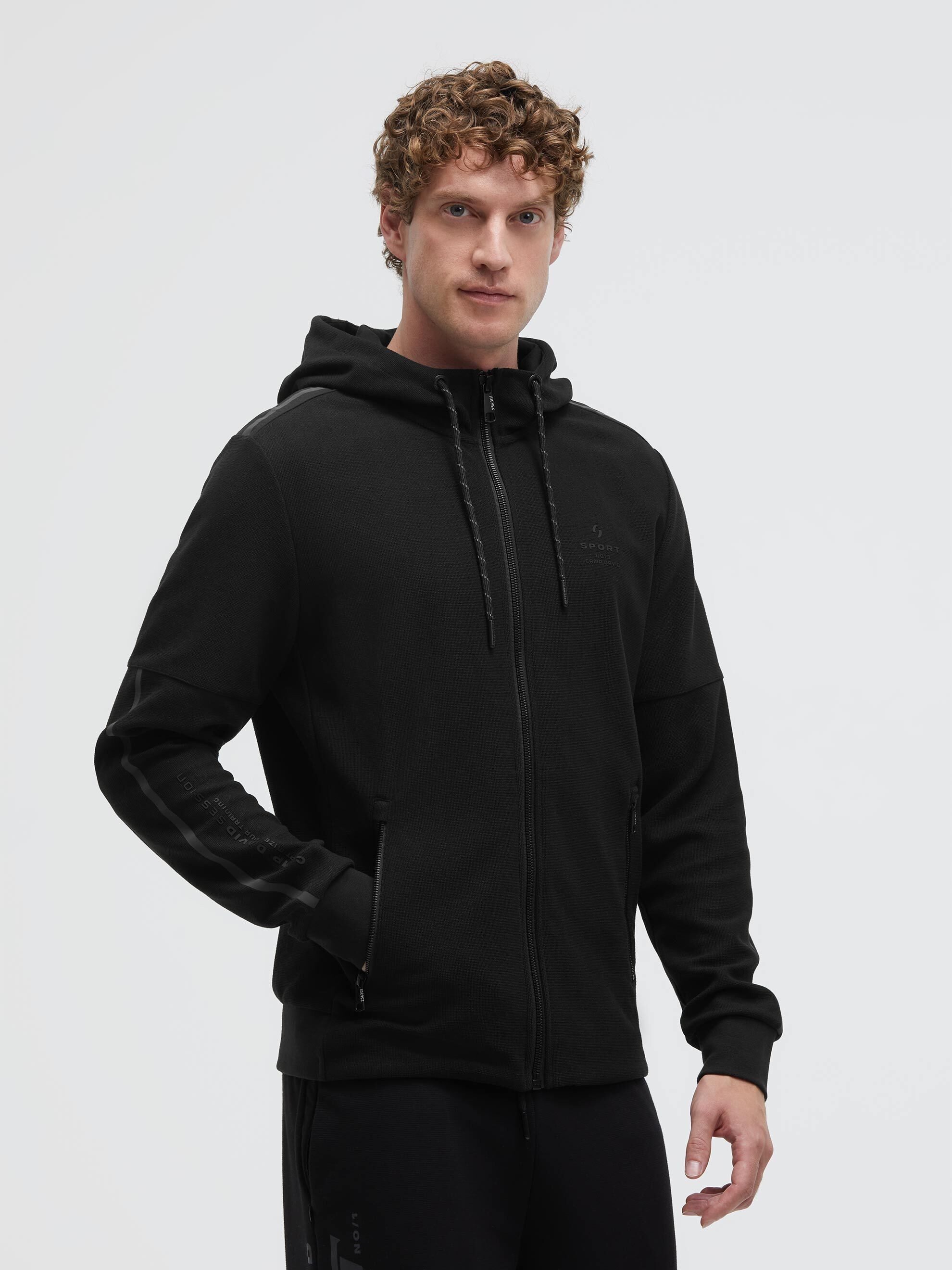 CAMP DAVID Kapuzensweatjacke mit Reißverschlusstaschen – Bild 3 von 5
