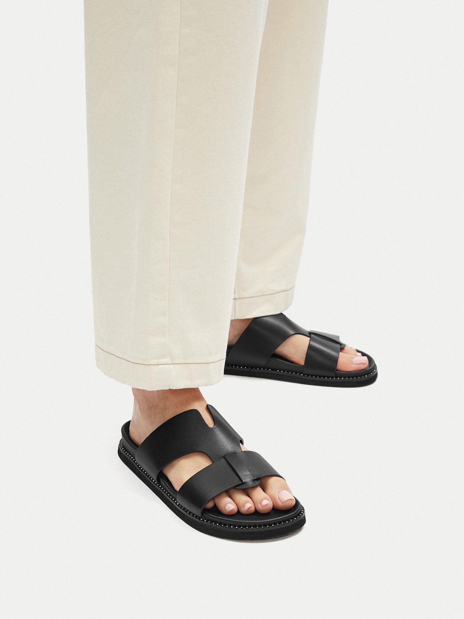 Jenny Jenny Damen Flip-Flops Schwarz CT0810-7 Badepantolette