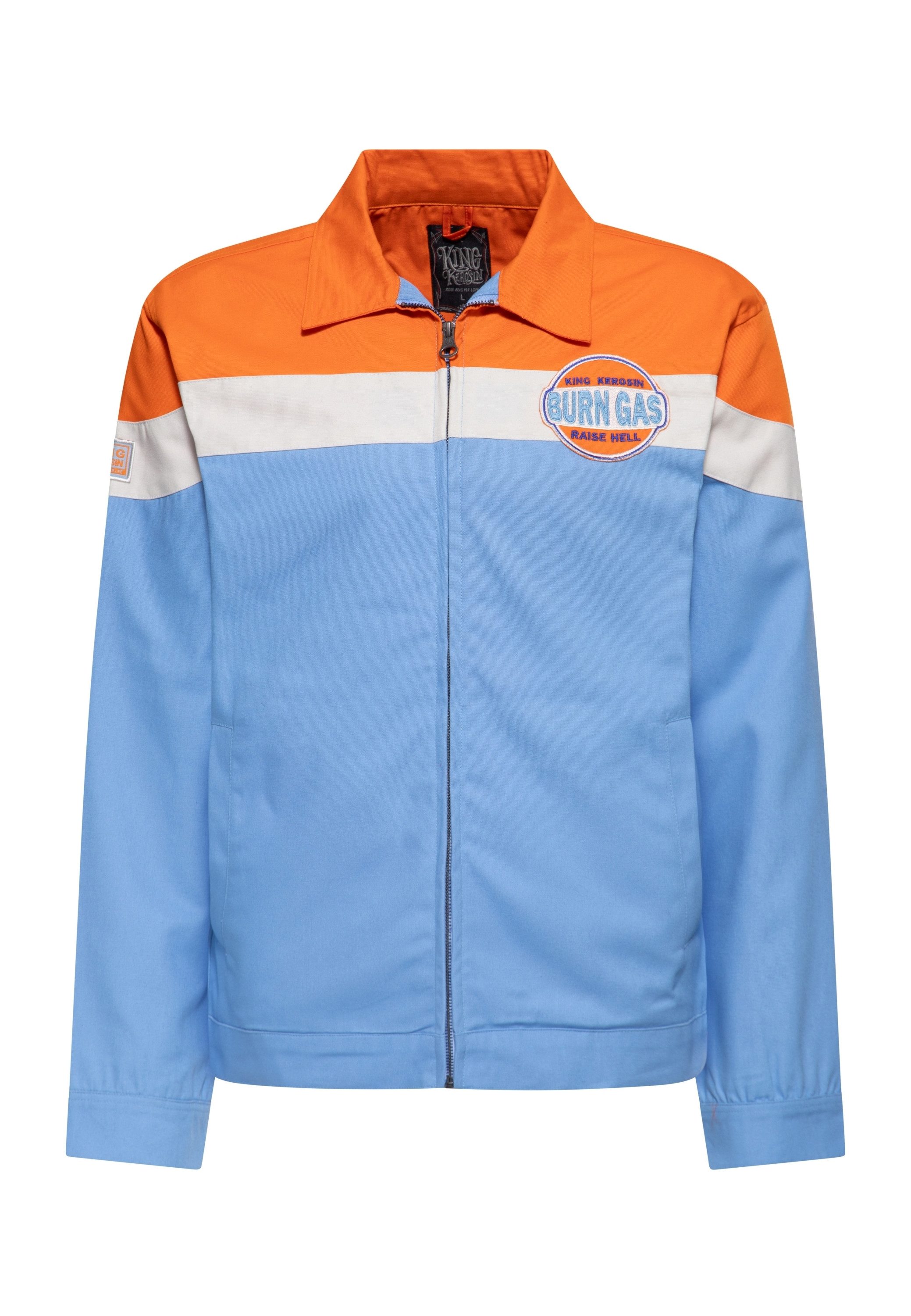 KingKerosin Collegejacke Burn Gas (1-St) im Retro-Racing-Look