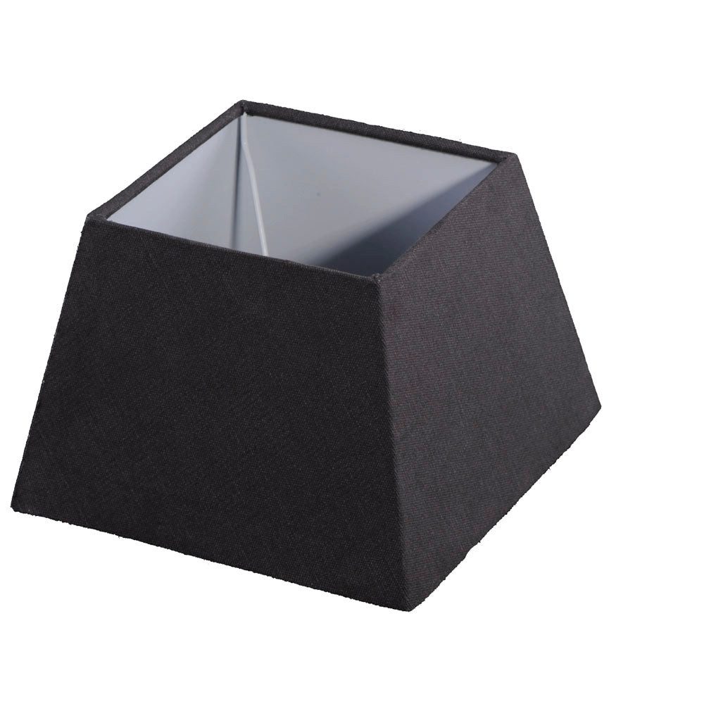 Dirk Davids Leuchten GmbH Lampenschirm Lampenschirm Vierkant Leinen Antraciet Dunkel Grau TL 20-14-14, Exklusives Design