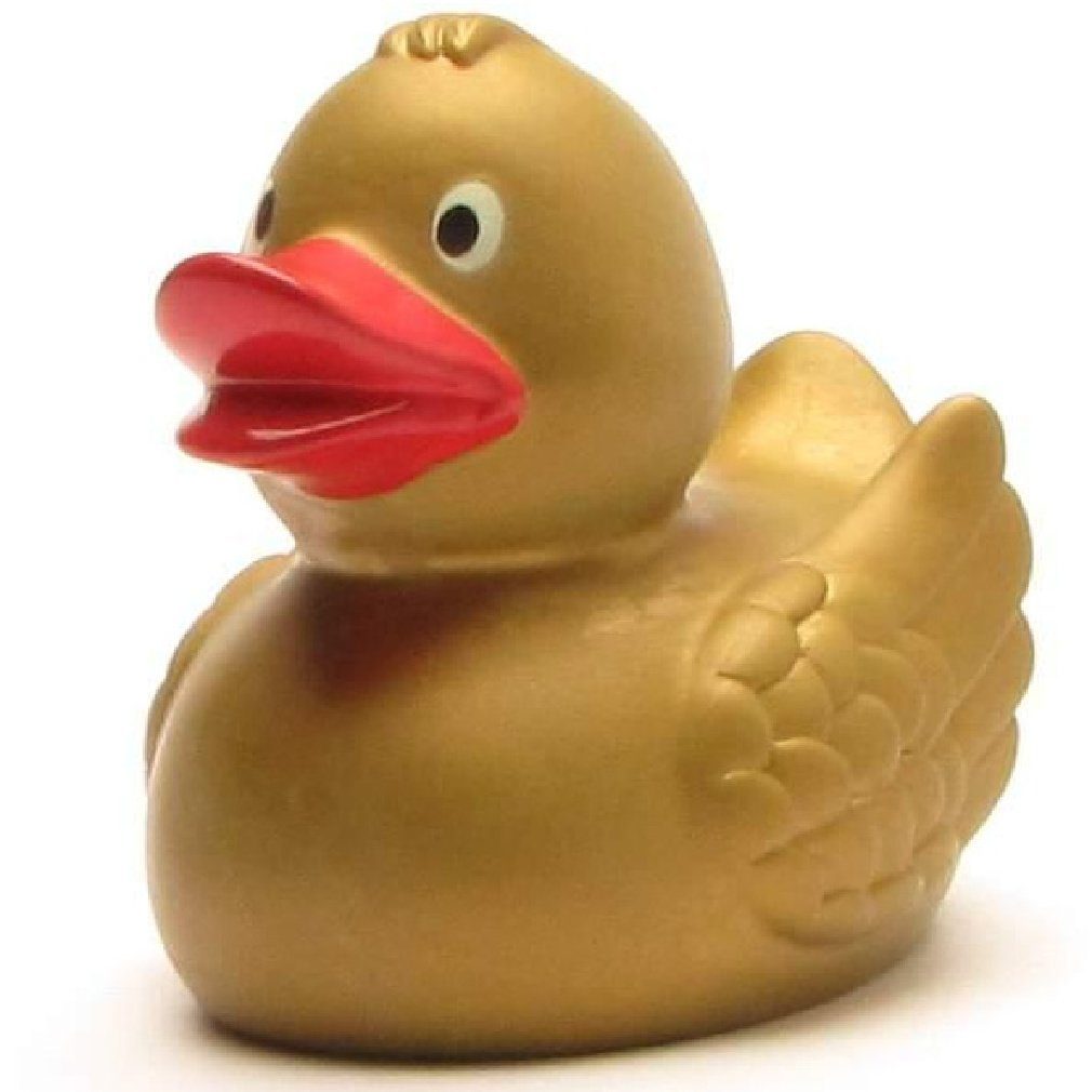 Schnabels Badespielzeug Edle Quietscheente in Gold 8 cm - Badeente