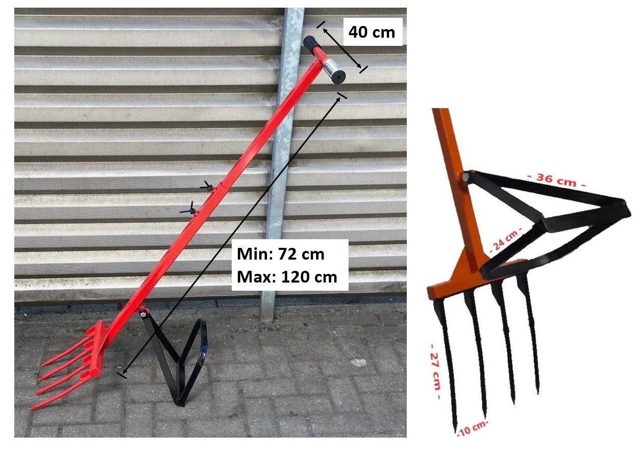 Uzman Spatengabel Grabegabel Spatengabel hacke Agrar Forke Garten Spate, 40,00 cm Arbeitsbreite