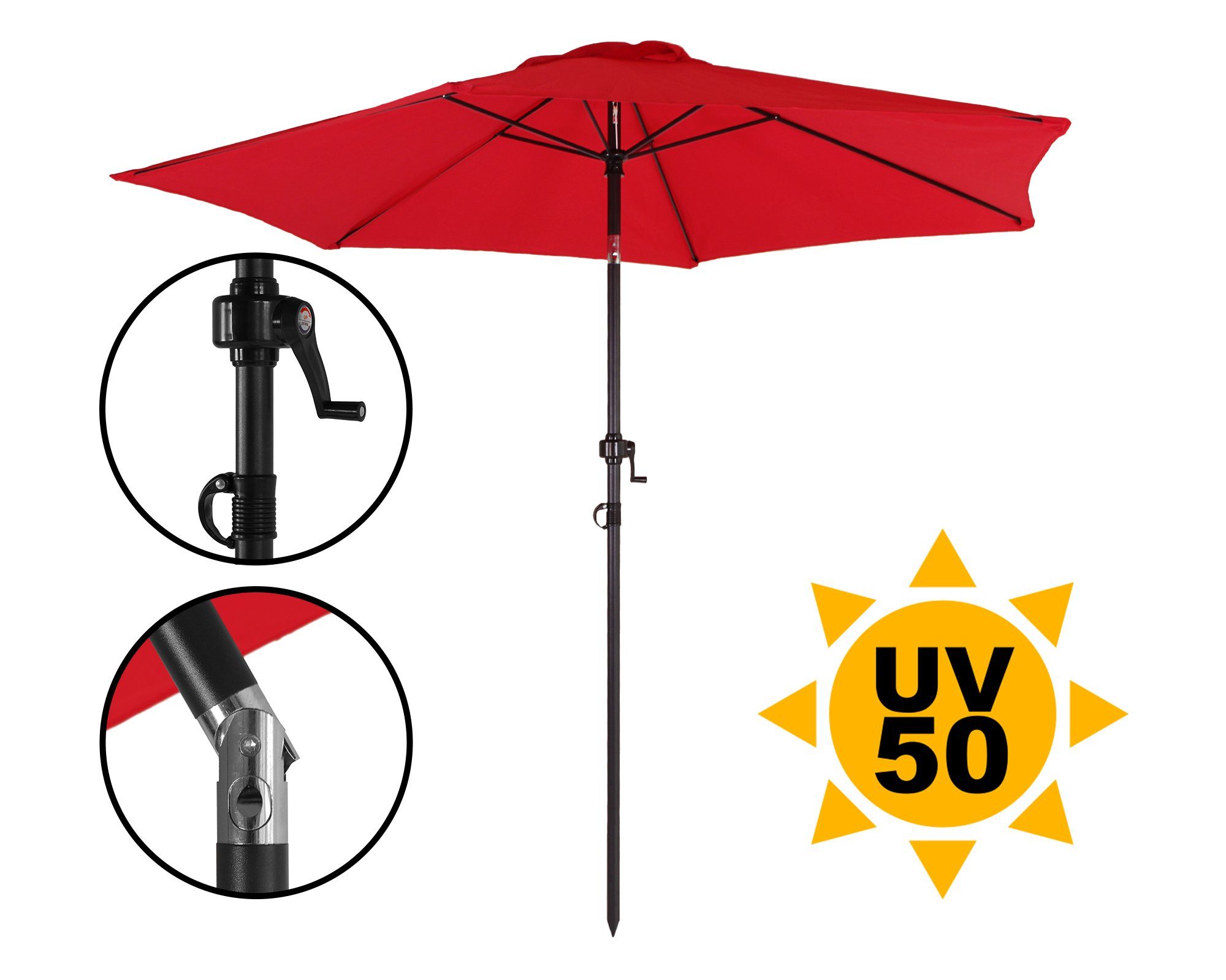 ONDIS24 Sonnenschirm Strandschirm 2,3 Meter Sonnenschutz günstig online kaufen