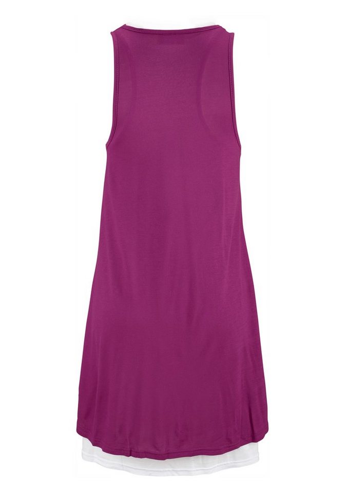 Beachtime Strandkleid im Lagenlook in rot