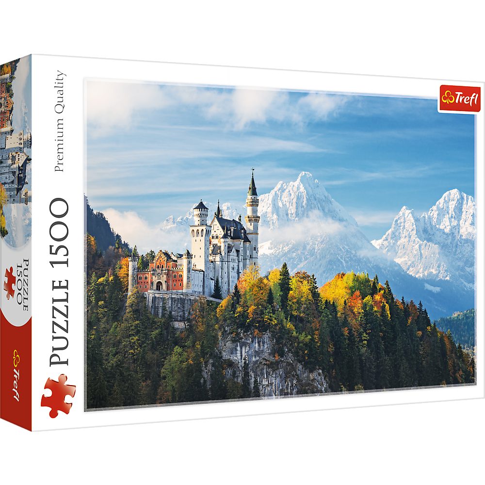 Puzzleteile, Trefl Puzzle, Puzzle Europe 26133 Made in 1500 Teile Trefl Alpen Bayerische 1500