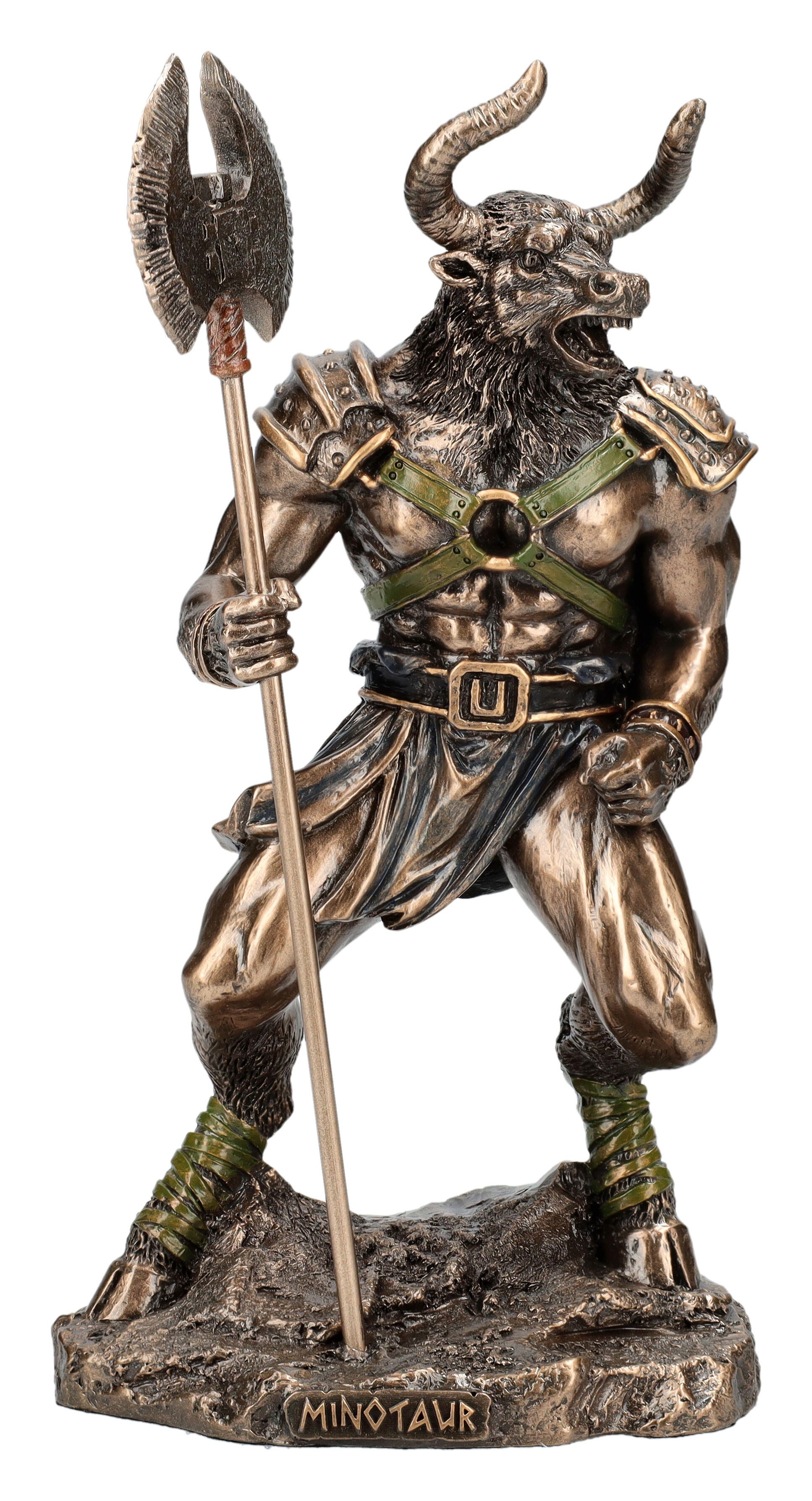 Dekofigur Minotaurus Figur mit Streitaxt - Veronesse - mystische Dekofigur Deko