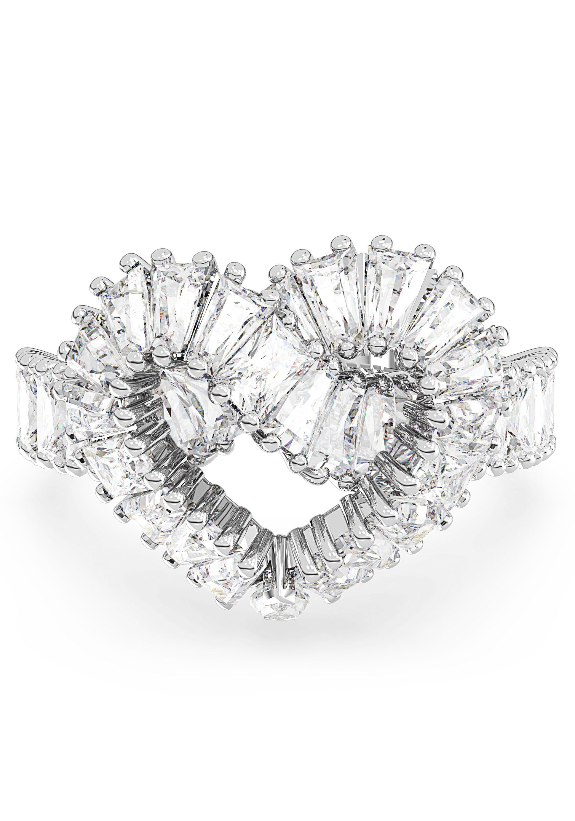 Swarovski Fingerring Matrix Cocktail Herz, mit Swarovski® Kristall