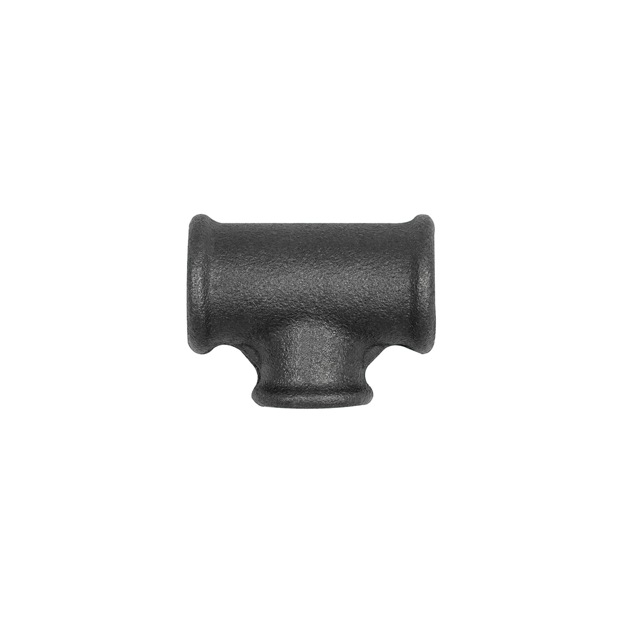 RIEGLER Druckregler Riegler T-Stück 130, red., Rp 1, Rp 1/2, Rp 1 Temperguss schwarz