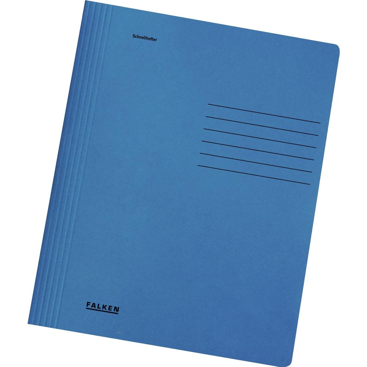 Falken Hefter Falken Schnellhefter 26001264 A4 Karton blau