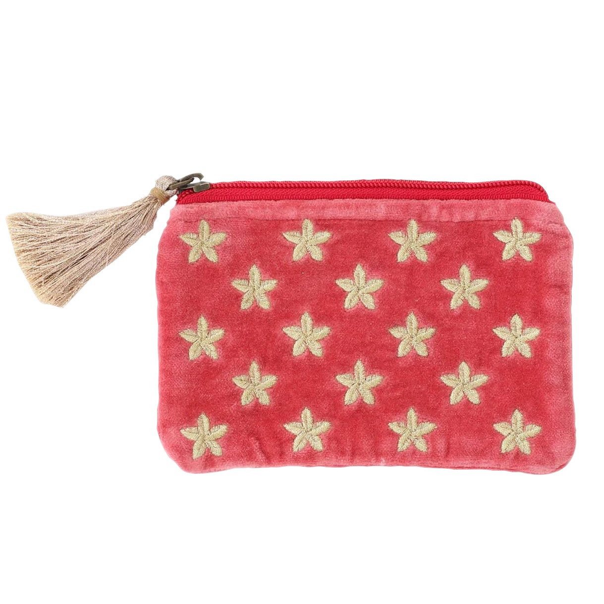 Overbeck And Friends Kosmetiktasche Samttäschchen (Make-up, Schmuck, Geld etc., 1-tlg., mit Reißverschluss), ca. 16 x 10 cm