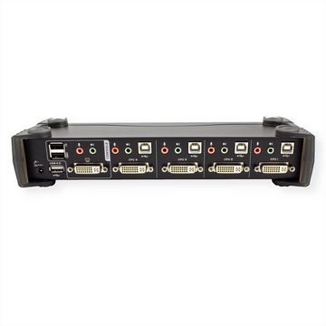 Aten CS1764A KVM Switch DVI, USB, Audio, USB-Hub, 4 Ports Computer-Adapter