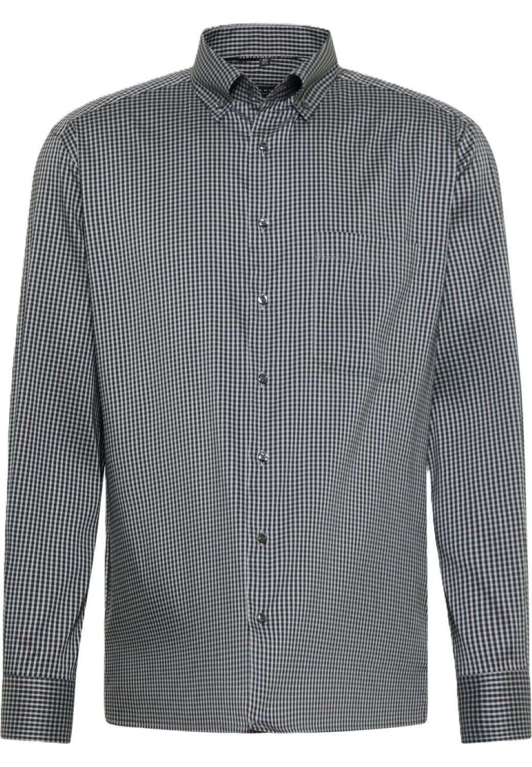 Eterna Businesshemd 4051-X18U, kariertes PERFORMANCE SHIRT - Modern fit kühlend, bügelleicht