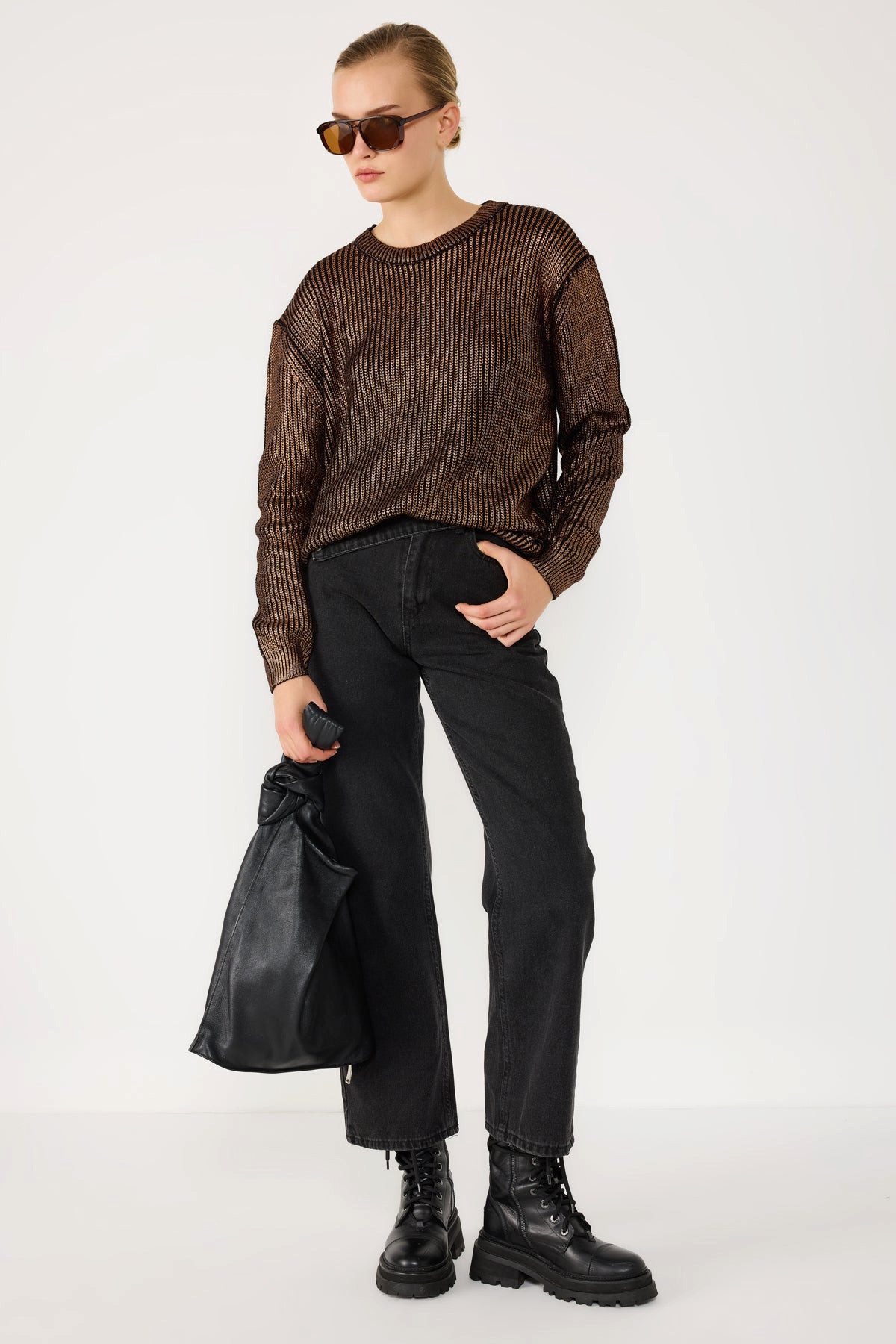 No Matter What Longpullunder Strickpullover in lockerer Passform