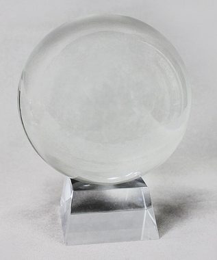 Yudu Dekokugel Kristallkugel Wahrsager Glaskugel mit Ständer transparent