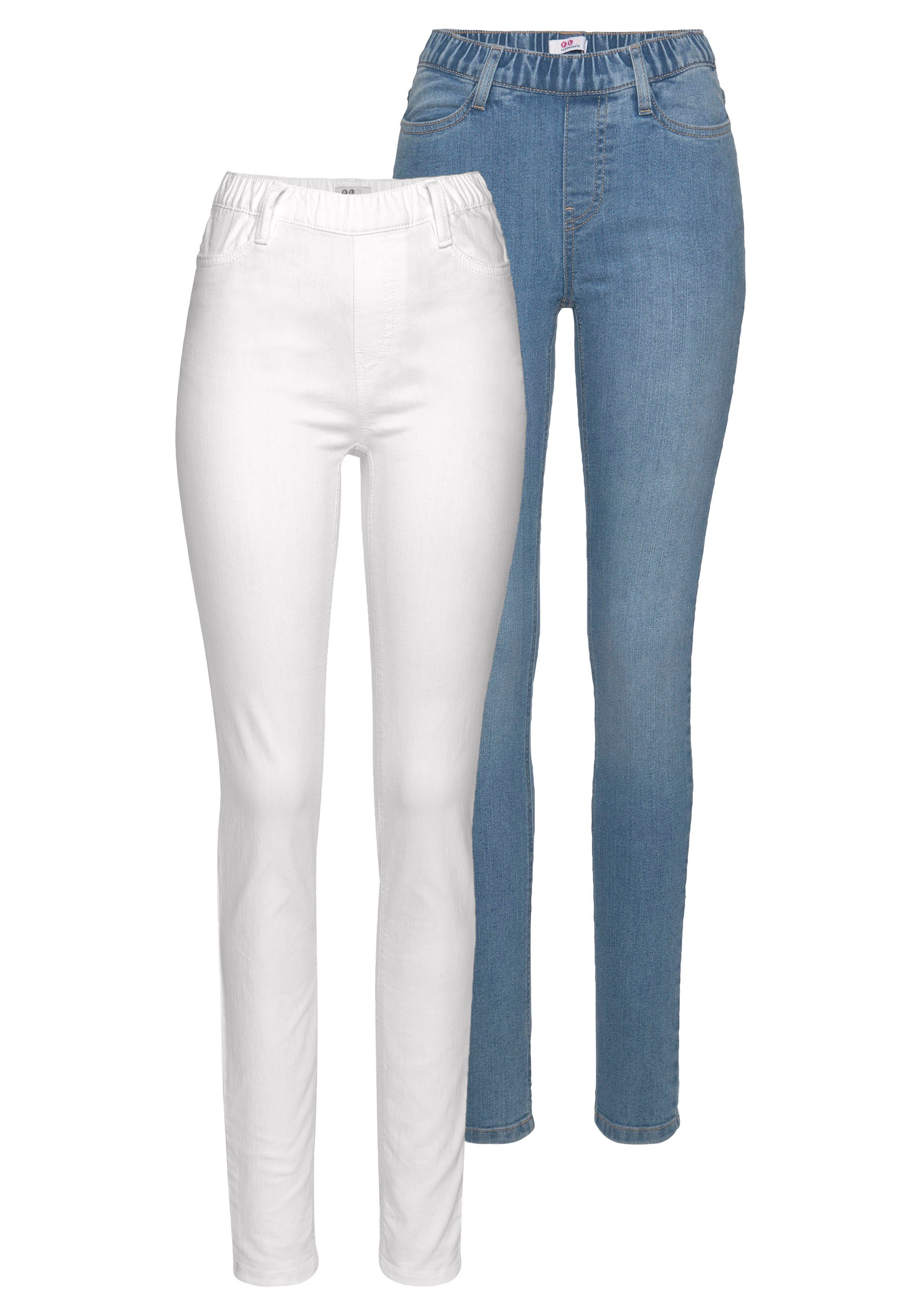 Flashlights Jeansjeggings (Packung, 2er-Pack) High Waist white