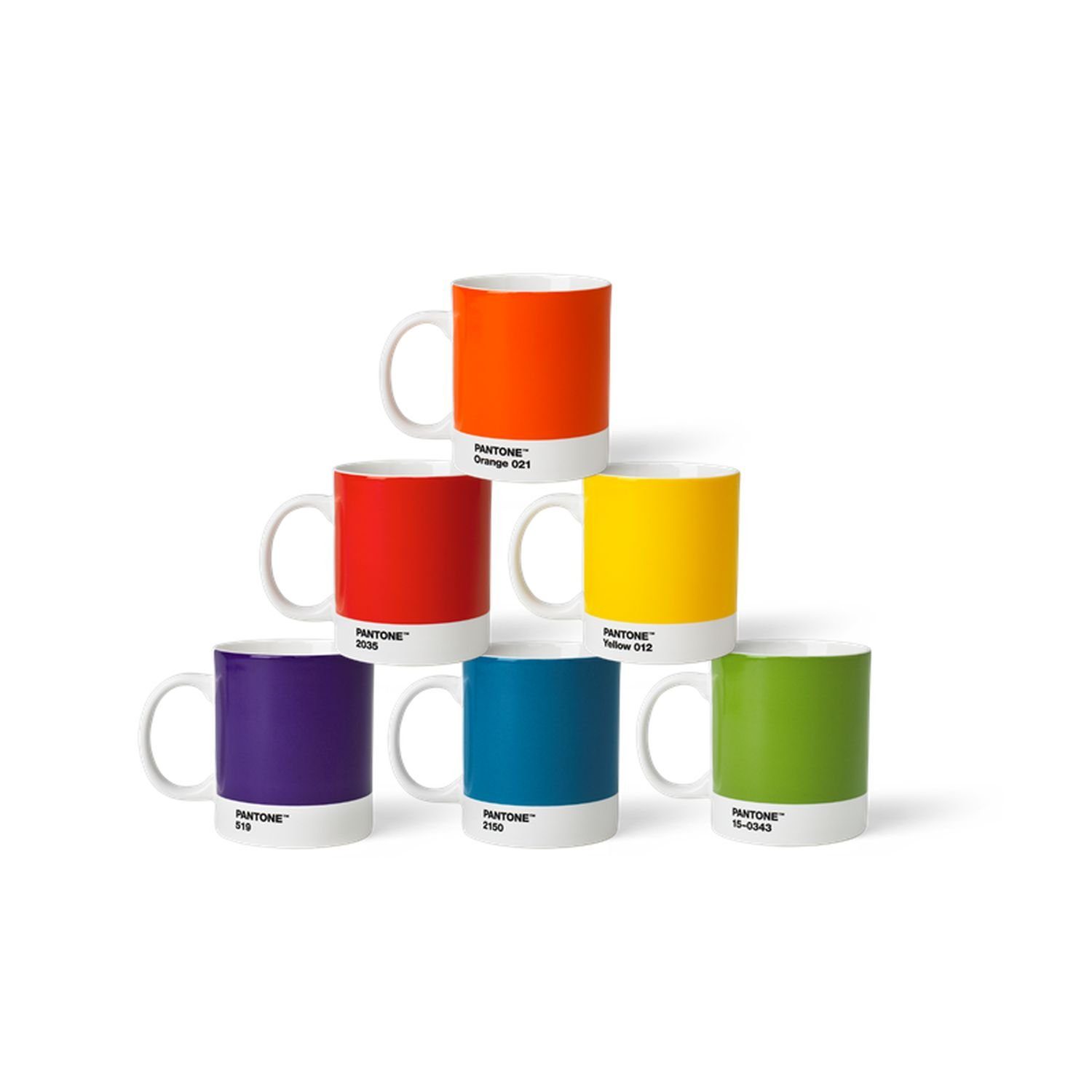 Pantone Universe Becher Set Klassisch, Porzellan, 6-teilig