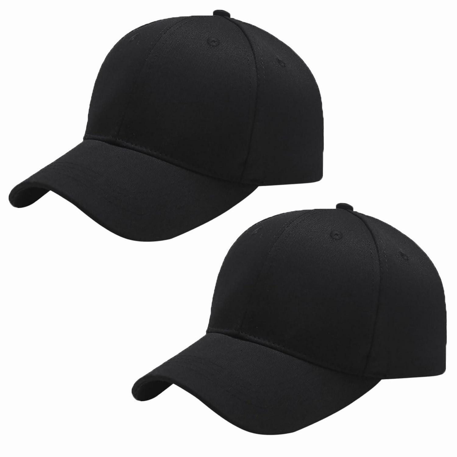LuxusKollektion Baseball Cap Baseballkappe Herren Damen verstellbar Baumwolle Einheitsgröße Schwarz