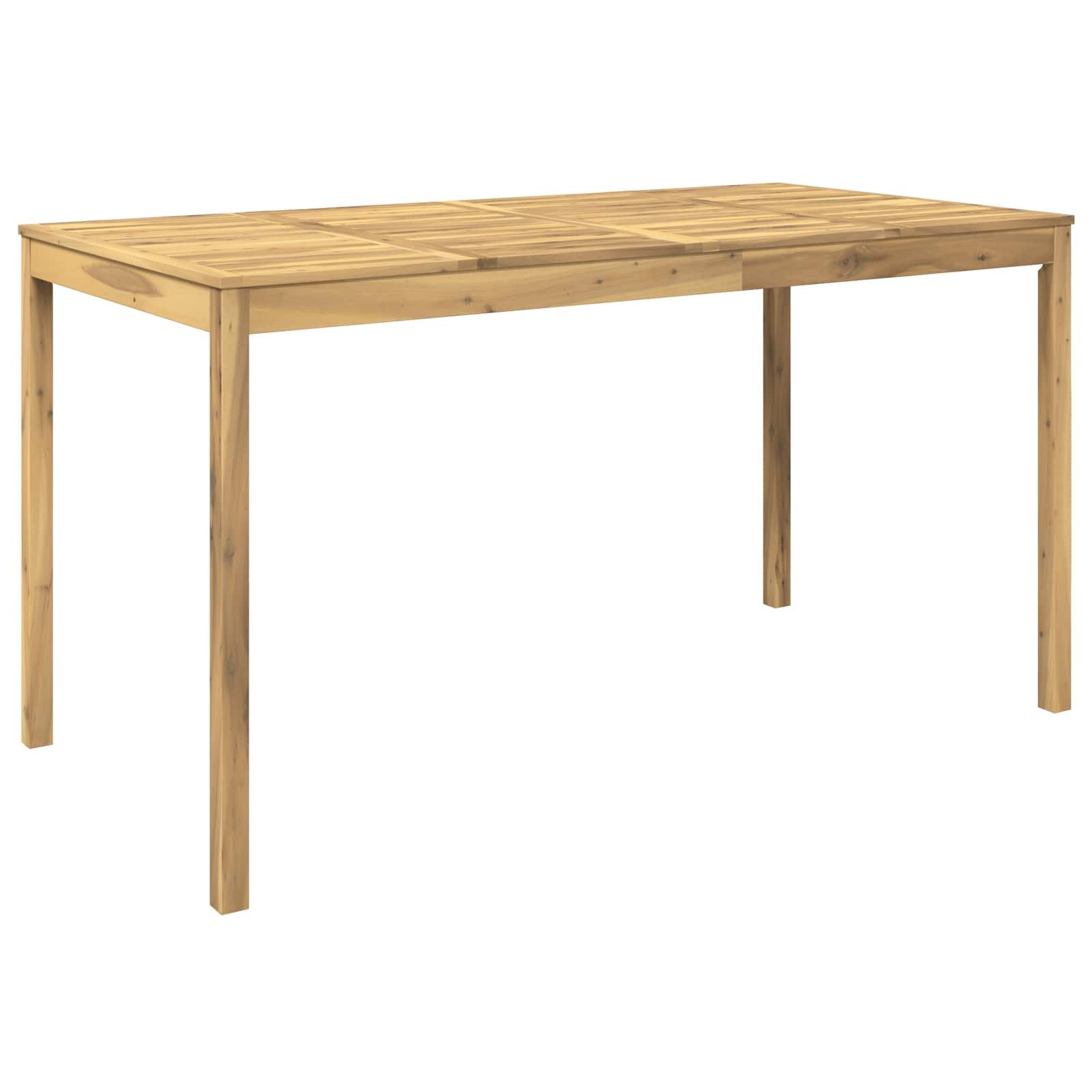 vidaXL Gartentisch Gartenbar-Tisch Weiß 196 x 100 x 105 cm Massivholz (1-St)