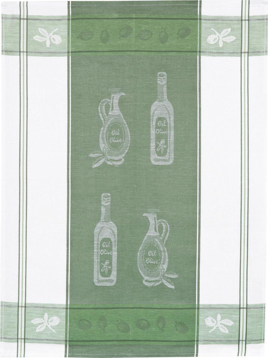 Kracht Geschirrtuch Oel & ca. Halbleinen (3 Set), 3-tlg., Stück), cm, 50 (Set, Pack Jacquard 3er Geschirrtücher Essig, x 70