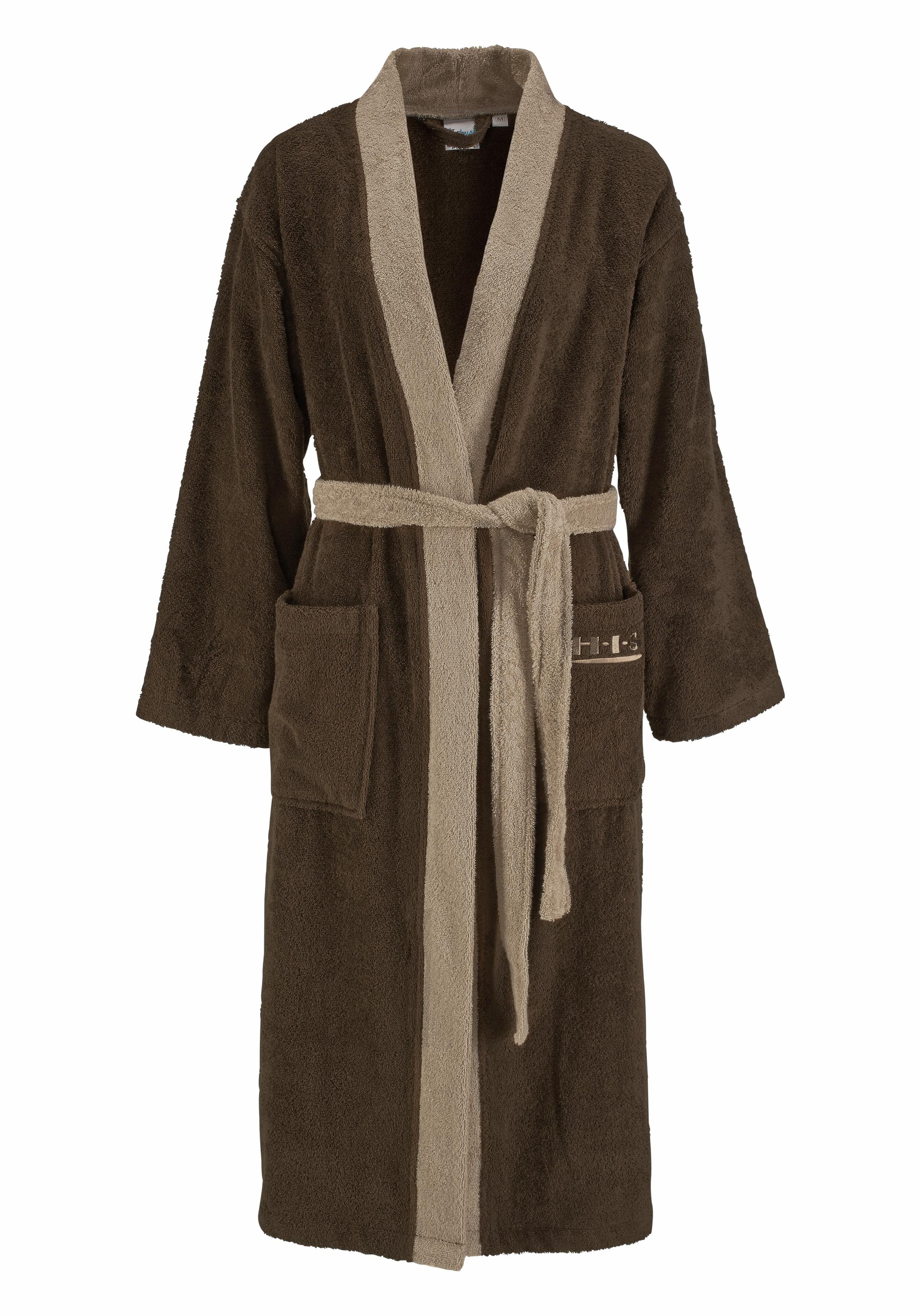 Unisex-Bademantel »Maxime«, , farblich abgesetzter Saum Unisex-Bademantel »Maxime«, , farblich abgesetzter Saum
