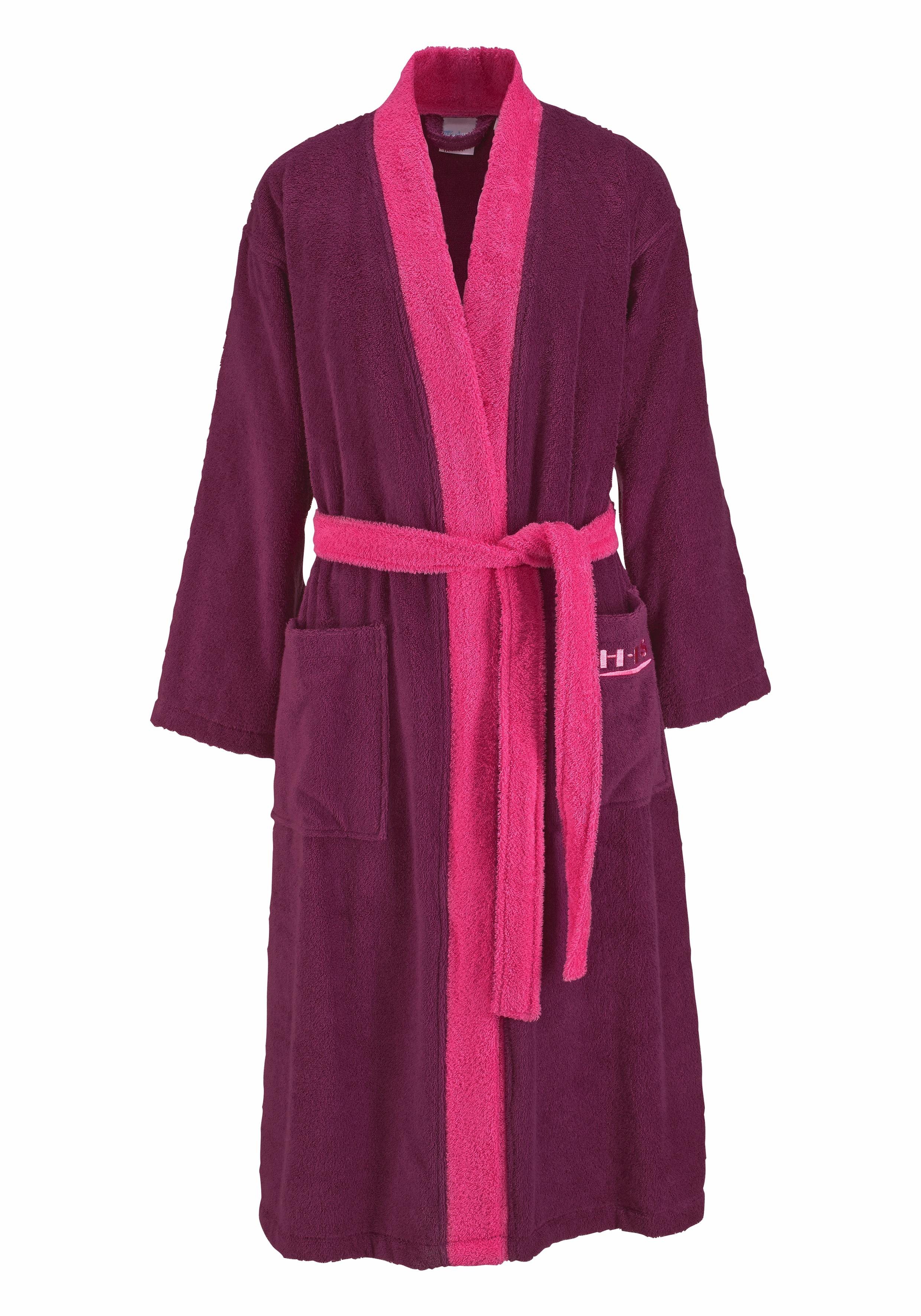 Unisex-Bademantel »Maxime«, , farblich abgesetzter Saum Unisex-Bademantel »Maxime«, , farblich abgesetzter Saum