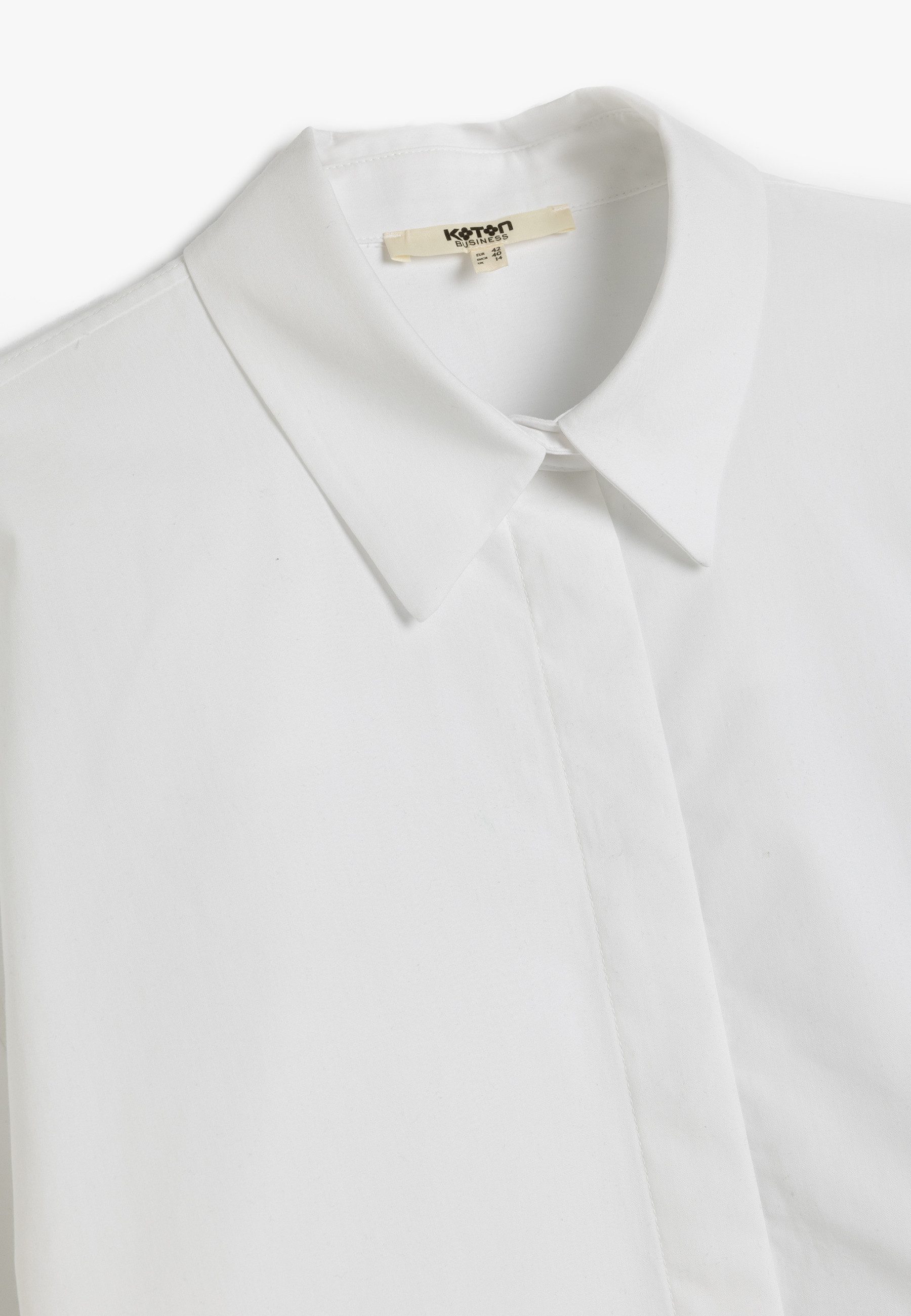 Koton T-Shirt Hemdkragen Langärmelig Langarmshirt
