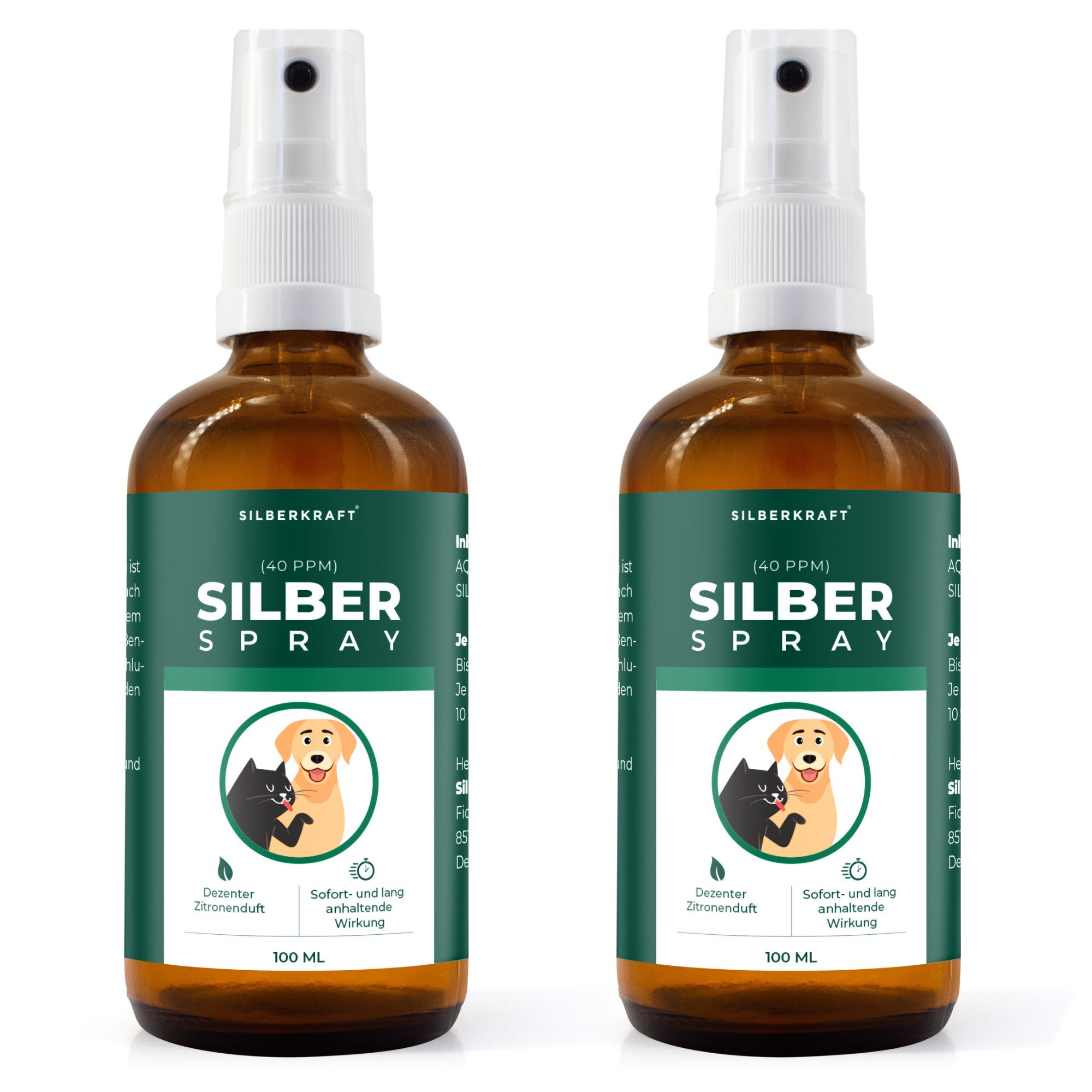 Fellpflege Kolloidales Silberspray - Spray zur Wundheilung