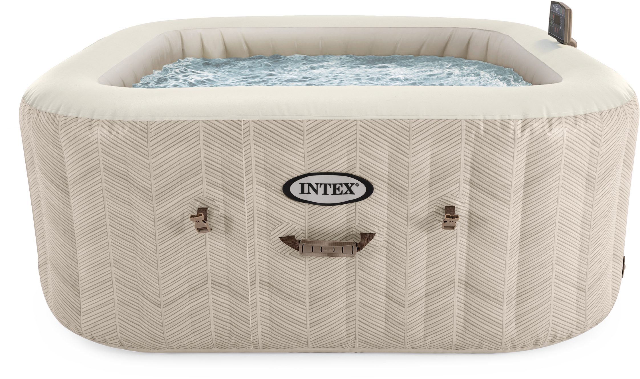 Intex Whirlpool »PureSpa Chevron Deluxe«, aufblasbares Aufstellbecken, braun, in verschiedenen Größen
