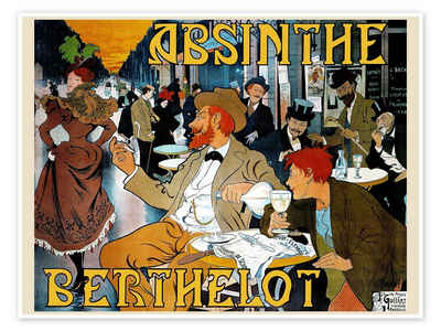 Posterlounge Poster Henri Thiriet, Absinth Berthelot, Vintage Malerei