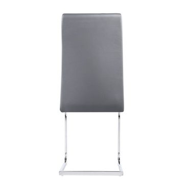 SIKAINI Esszimmerstuhl (Der verchromte Metallrahmen kann bis zu 150 Kilogramm tragen, 1 St), Der Sitz ist weich und bequem, Der verchromte Metallrahmen